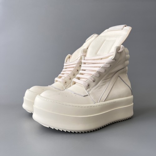NIGO Rick Owens Men's And Women's Trend Models Inverted Triangle Thick Bottom Heightening High-top Shoes Autumn And Winter New Lace-up Boots Ngvp #nigo9861