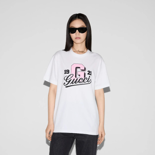 NIGO Gucci Women's Short Sleeve Printed Knit Cotton Summer Fit Solid Color Pullover T-Shirt #nigo81172