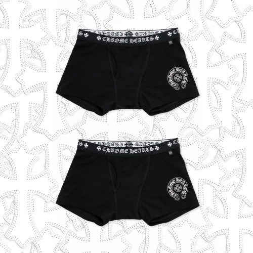 NlGO Chrome Hearts Men's And Women's Pure Color Sanskrit Print Cotton High Elasticity Boxer Briefs Underwear #nigo77394
