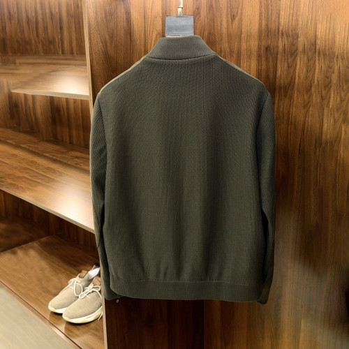 NIGO Loro Piana Men's Fall/Winter Fashion Casual Crew Neck Single Button Suede Velvet Patchwork Wool Knit Stand Collar Jacket #nigo79222