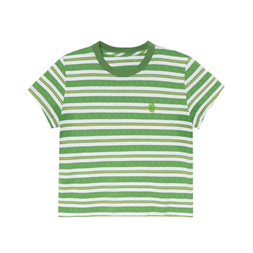 NIGO Chrome Hearts Women's Summer Striped Jacquard Sword Embroidery Round Neck Short Sleeve T-Shirt #nigo76585