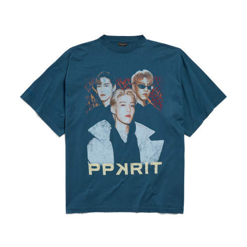 NIGO Balenciaga Men Women PP KRIT Printed Round Neck Short Sleeve Summer Cotton Solid Color Oversized T-Shirt #nigo76599