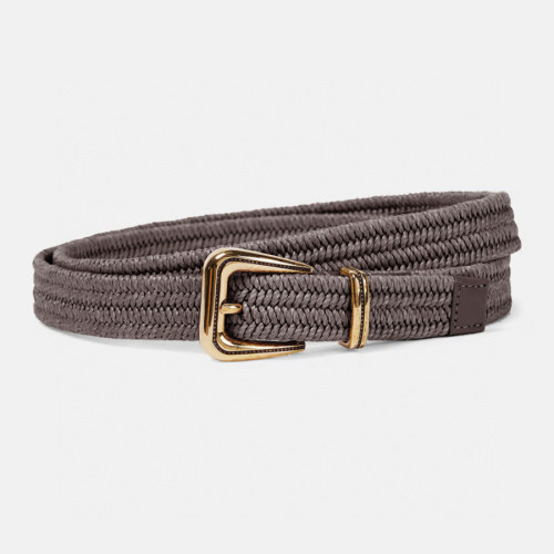 NIGO Brunello Cucinelli Women's Fashion Solid Color Vintage Braided Cowhide Leather Belt Casual Waistband Width 2.5cm Accessories Ngvp  #nigo2556