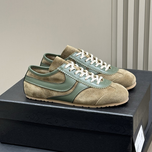 NIGO Dries Van Noten Men's And Women's Colorblocking Suede Calf Leather Round Toe Low Top Lace Up Casual Derby Shoes #nigo76593