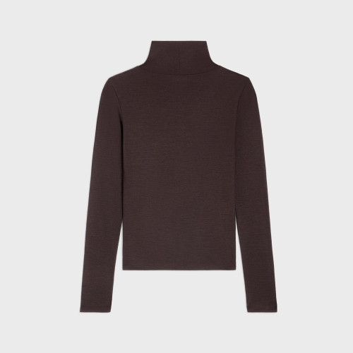 NIGO Celine Women's Fall/Winter Fashion Casual High Neck Long Sleeve Logo Mini Label Solid Color Wool Base Layer Sweater #nigo79263