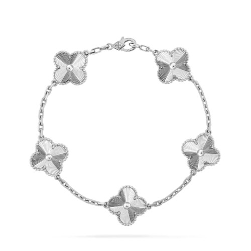 NIGO Van Cleef&Arpels Women's Vintage Alhambra Bracelet Solid Color Fashion 5 Four Leaves Lucky Patterns Jewelry Accessories #nigo81174