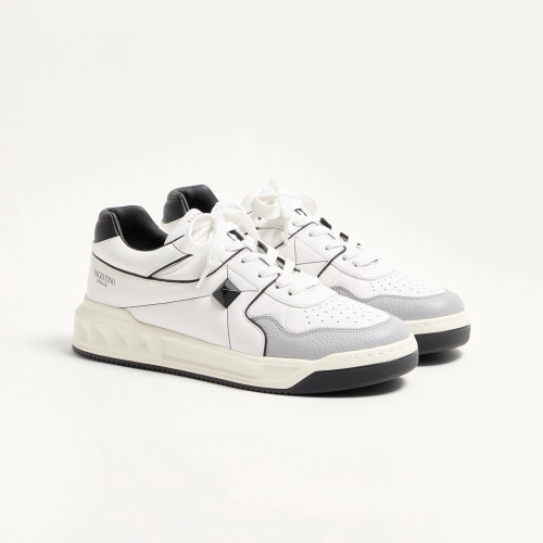 NIGO Valentino ONE STUD  Men's And Women's Spring/fall Fashion Casual Round Toe Lace Up Flat Low Top Leather Thick Laced Sneakers Shoes #nigo79276