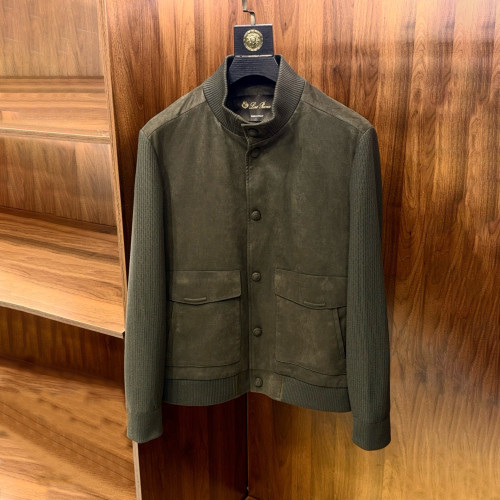 NIGO Loro Piana Men's Fall/Winter Fashion Casual Crew Neck Single Button Suede Velvet Patchwork Wool Knit Stand Collar Jacket #nigo79222