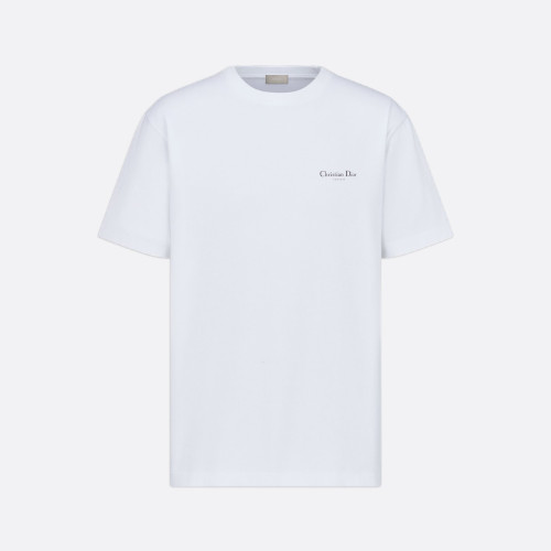 NIGO Dior Men's Summer Solid Color Floral Pattern Letter Print Round Neck Cotton Short Sleeve T-Shirt #nigo76577