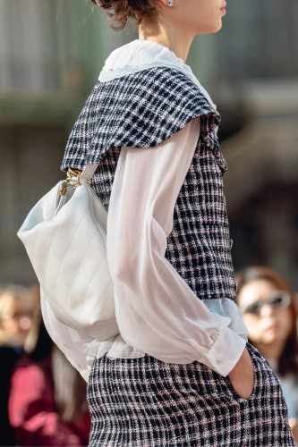 NIGO Chanel Women's Spring And Summer Double C Letter Button Fashion Thin Waisted Lace Collar Long Sleeve Shirt Blouse Top Ngvp #nigo1571