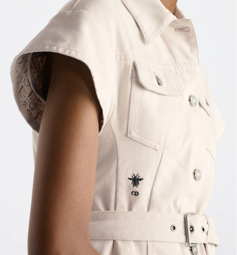 NIGO Dior Women's Short Belt Shirtdress Lapel Solid Color Logo Print Summer Short Sleeve Single Breasted Denim Dresses Ngvp #nigo1521