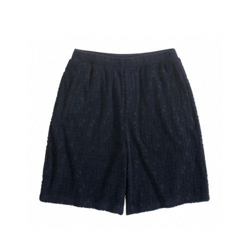 NIGO Fendi Men's Summer Solid Color FF Jacquard Printed Round Neck Short Sleeve T-Shirt Casual Lace-Up Shorts Suit Set #nigo76573