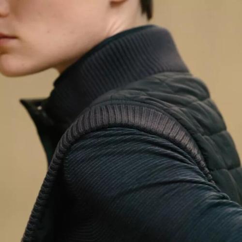 NIGO Hermes Women's Fall/Winter Stand Collar Plaid Solid-Color Cotton-Blend Sleeveless Pilot Jacket Vest Ngvp #nigo2547