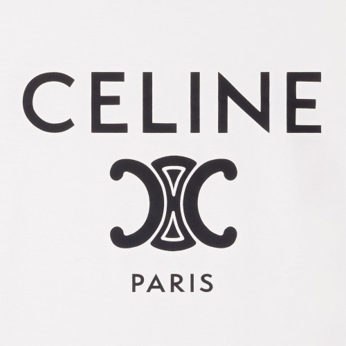 NIGO Celine Women's Logo Printed Summer Cotton Jersey Solid Color Round Neck Short Sleeve T-Shirt #nigo81169