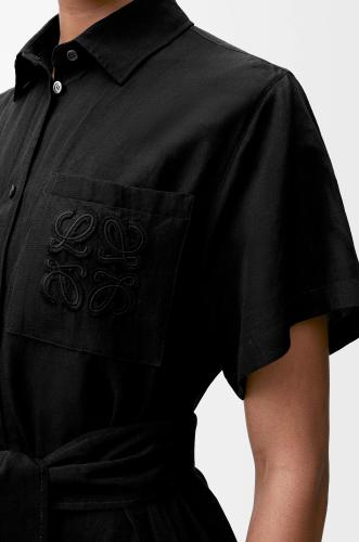 NIGO Loewe Women's Summer Solid Colour Printed Embroidery Button Shirt Style Short Sleeve Dresses #nigo76729