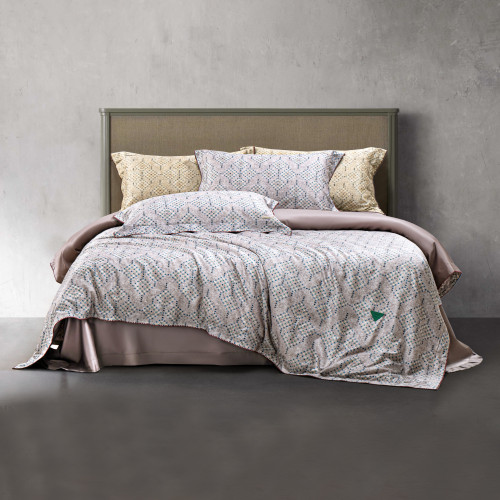 NIGO Bottega Veneta Fashionable Casual Minimalist Tencel Cotton Weave Textured Print Patchwork Four Piece Bedding Set With Sheets Duvet Cover And Pillowcases Home Furnishings  Household items #nigo79226
