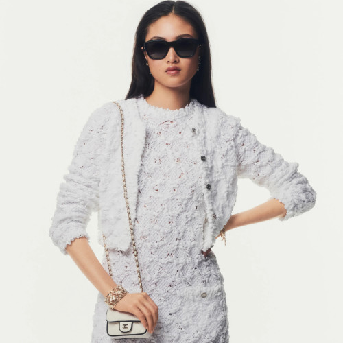 NIGO Chanel Women's Autumn and Winter Solid Color Three-Dimensional Knitting Crochet Cardigan Fashion Single-Breasted Straight Thin Short Jacket Ngvp #nigo1572