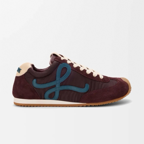 NIGO LOEWE Ballet Runner series, deep burgundy, women's casual shoes #Nigo83166A