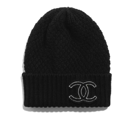 NIGO Chanel Winter Accessories Diamond-pattern Knit Hat And Scarf Set Black Double C Logo Fashionable, Exquisite, And Warm Scarf Accessories #Nigo82246A