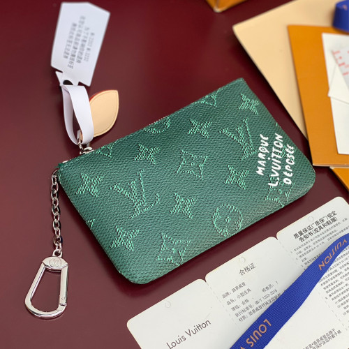 NIGO LOUIS VUITTON Monogram Heritage Canvas Chain Hook Zipper Mini Wallet Bag Bags  Key Pouch M27109 #Nigo82258A