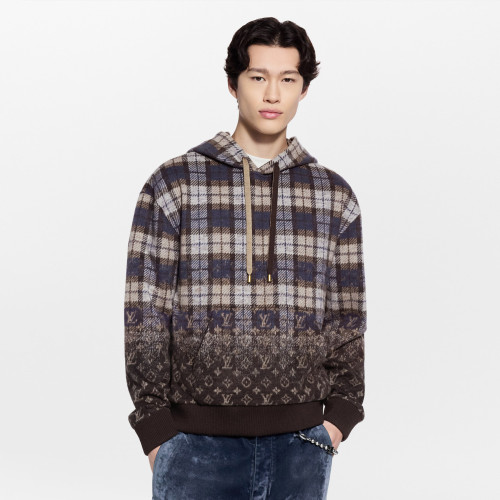 NIGO Louis Vuitton Men's Hoodie Monogram Jacquard Hooded Drawstring Sweatshirt Fashion Casual Trendy 2025 New Arrival 1ajcb1 #Nigo82277A