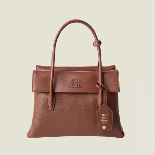 NIGO MiuMiu Jang Won-young Leather Double-sided flap Vintage handbag Shoulder bag bags #Nigo194095