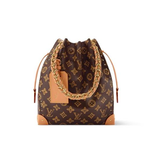 NIGO Louis Vuitton LV 2025 Early Spring Collection Women's Classic Noé Handbag M28103 Trunk Collection Monogram Reverse Canvas Handbag Shoulder Bag Bags #Nigo82543A