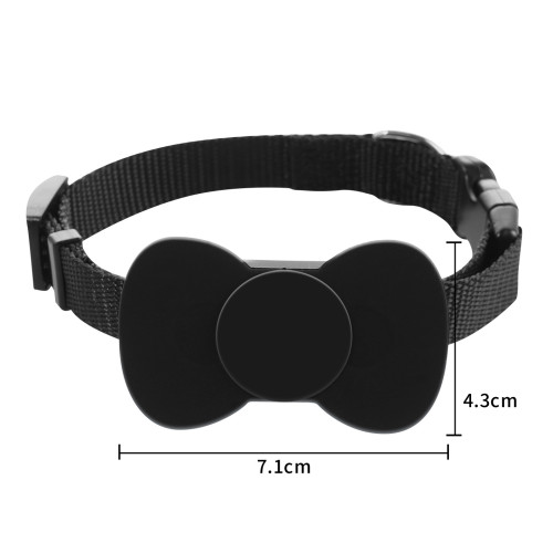 Dual System iOS & Android Compatible Mini Pet GPS Tracker Collar, Anti-Lost Locator with IP67 Waterproof, Adjustable Nylon Dog Cat Tracking Device