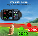 GPS Wireless Dog Fence Colla IP67 Waterproof Real-Time Location High Precision Dog Collar with TFT Screen Multi-Level Adjustment