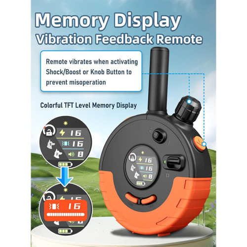 Dog Training Collar 3280ft Remote IP67 Waterproof 2 Dogs Training Shock Collar with LED Light SOS Beep Vibration