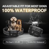 Dog Training Collar-2600ft Long Remote Control IP67 Waterproof 4 Training Modes Lighting, Beep, Vibration, Safe Shock for Twodog