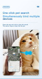 Apple Find My Compatible Bowtie Pet GPS Tracker Collar, iOS System Anti-Lost Locator for Dog Cat）