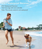 1000M Remote Dog Training Collar IP67 Waterproof with LED Light SOS Beep Vibration One-Click No Shock Lock
