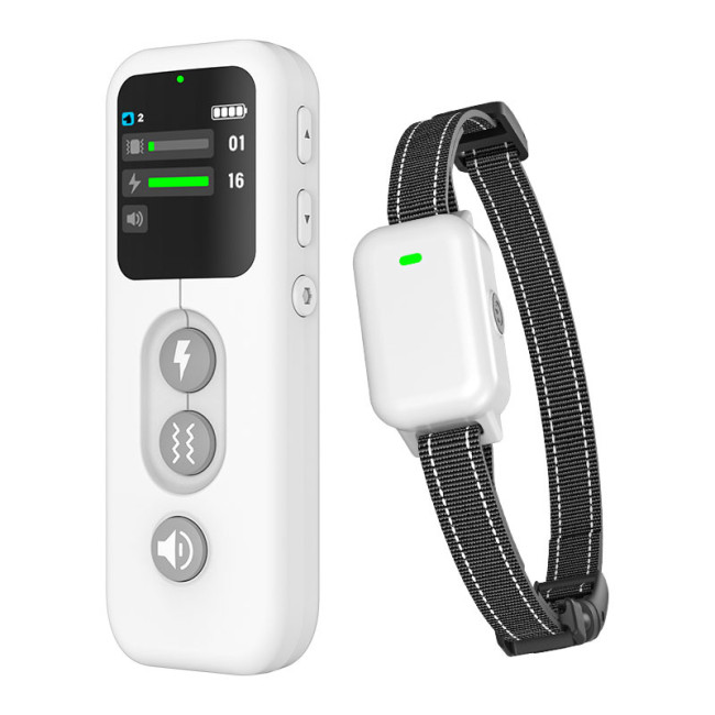 Dog Training 500M Range One-Click No Shock Lock TFT Screen Mini Receiver Rechargeable Dog Shock Collar Control Auto Sleep Low