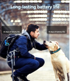 Dual Dog Training Collar 1000M Range One-Click No Shock Lock TFT Screen Collar with Rechargeable Boost Shock Auto Sleep 5 Modes