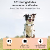 Dog Training 500M Range One-Click No Shock Lock TFT Screen Mini Receiver Rechargeable Dog Shock Collar Control Auto Sleep Low