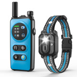 1000M Remote Dog Training Collar IP67 Waterproof with LED Light SOS Beep Vibration One-Click No Shock Lock
