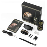 1000M Remote Dog Training Collar with BeepAdjustableTone Vibration Warning Shock LCD Screen Rechargeable Collar with Lock Button