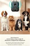 Outdoor Wall Mounted Ultrasonic Dog Repeller 3 Adjustable Range 5-15M 25KHz Enhanced Frequency Rechargeable Bark Control Device