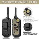 1000M Remote Dog Training Collar with BeepAdjustableTone Vibration Warning Shock LCD Screen Rechargeable Collar with Lock Button