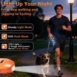 Ultrasonic Dog Bark Repeller Handheld Trainer 3 Transmitters 3 Modes LED Flashlight Rechargeable No Shock Anti Barking Device
