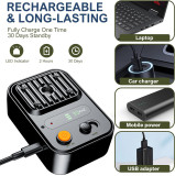 Outdoor Indoor Humane Ultrasonic Dog Repeller 3 Adjustable Range 5-15M 25KHz Enhanced Frequency Rechargeable Bark Control Device