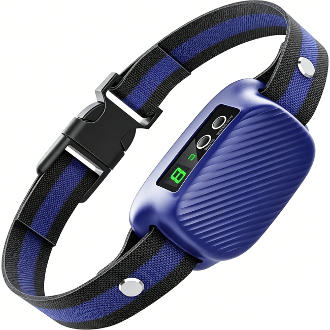 Waterproof Automatic Anti Barking Collar Smart Dog Bark Recognition Rechargeable Auto Sleep No Shock Option Adjustable Strap