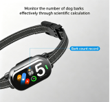 2 Pack Automatic Anti Bark Collar 4 Training Modes IP67 Waterproof Dog Shock Collar with TFT Color Screen Bark Counter