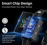 Automatic Anti Bark Collar 3 Training Modes IP67 Waterproof Dog Shock Collar with LCD Color Screen Bark Counter
