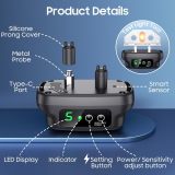 Automatic No Shock Option Dog Bark Collar IP67 Waterproof Smart Bark Recognition System Adjustable Buckle 5 Adjustable Levels