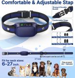 Waterproof Automatic Anti Barking Collar Smart Dog Bark Recognition Rechargeable Auto Sleep No Shock Option Adjustable Strap