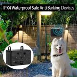 Outdoor Humane Wall Mounted Ultrasonic Dog Repeller 3 Adjustable Range 5-15m 25KHz Enhanced Frequency 9V Battery Operated