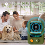 Outdoor Indoor Humane Ultrasonic Dog Repeller 3 Adjustable Range 5-15M 25KHz Enhanced Frequency Rechargeable Bark Control Device