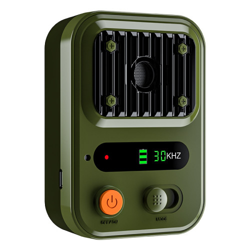 Outdoor Indoor Humane Ultrasonic Dog Repeller 3 Adjustable Range 5-15M 25KHz Enhanced Frequency Rechargeable Bark Control Device